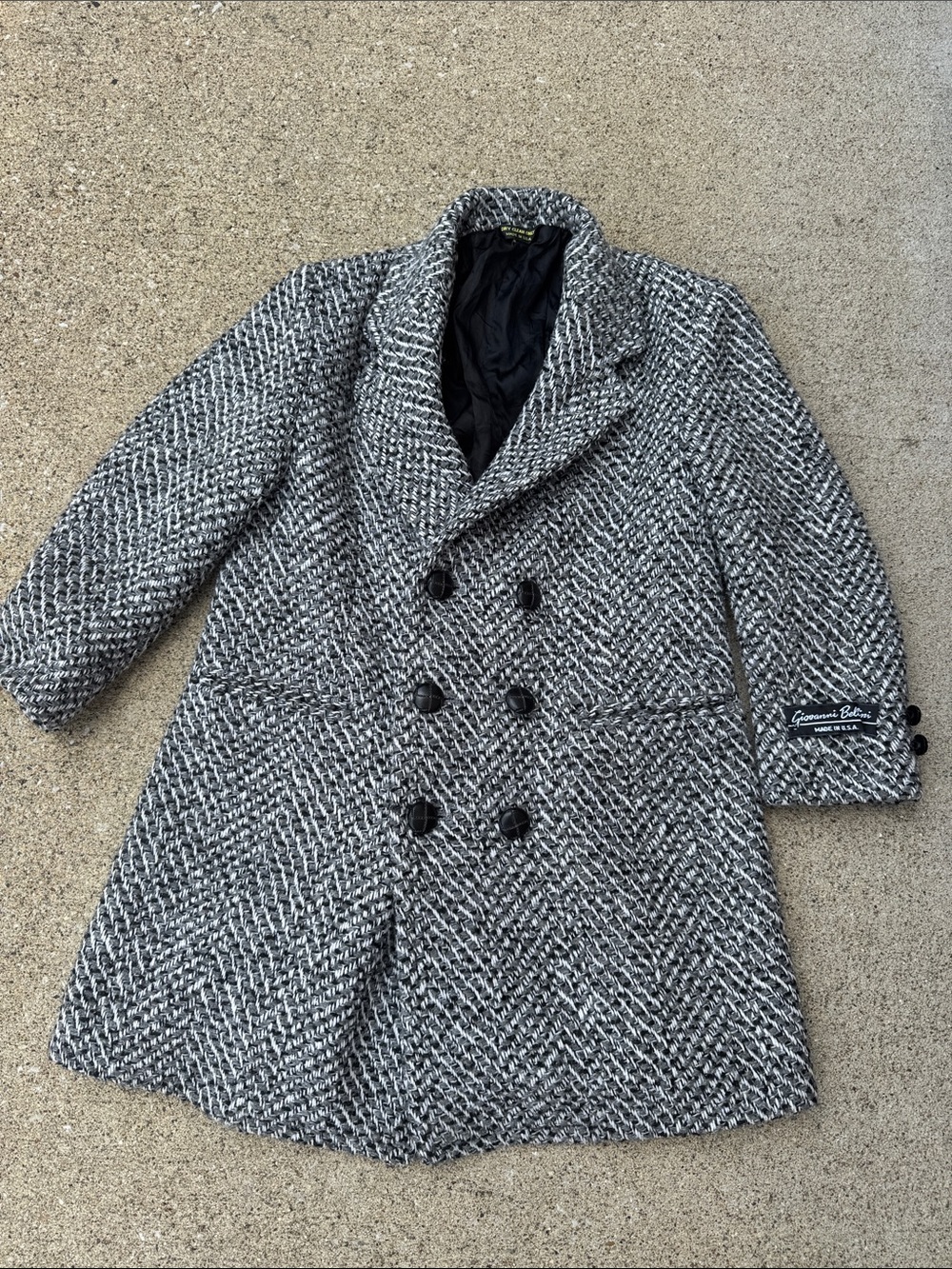 Vintage Girls 80s/90s Giovanni Bellini Tweed Coat Size 7
